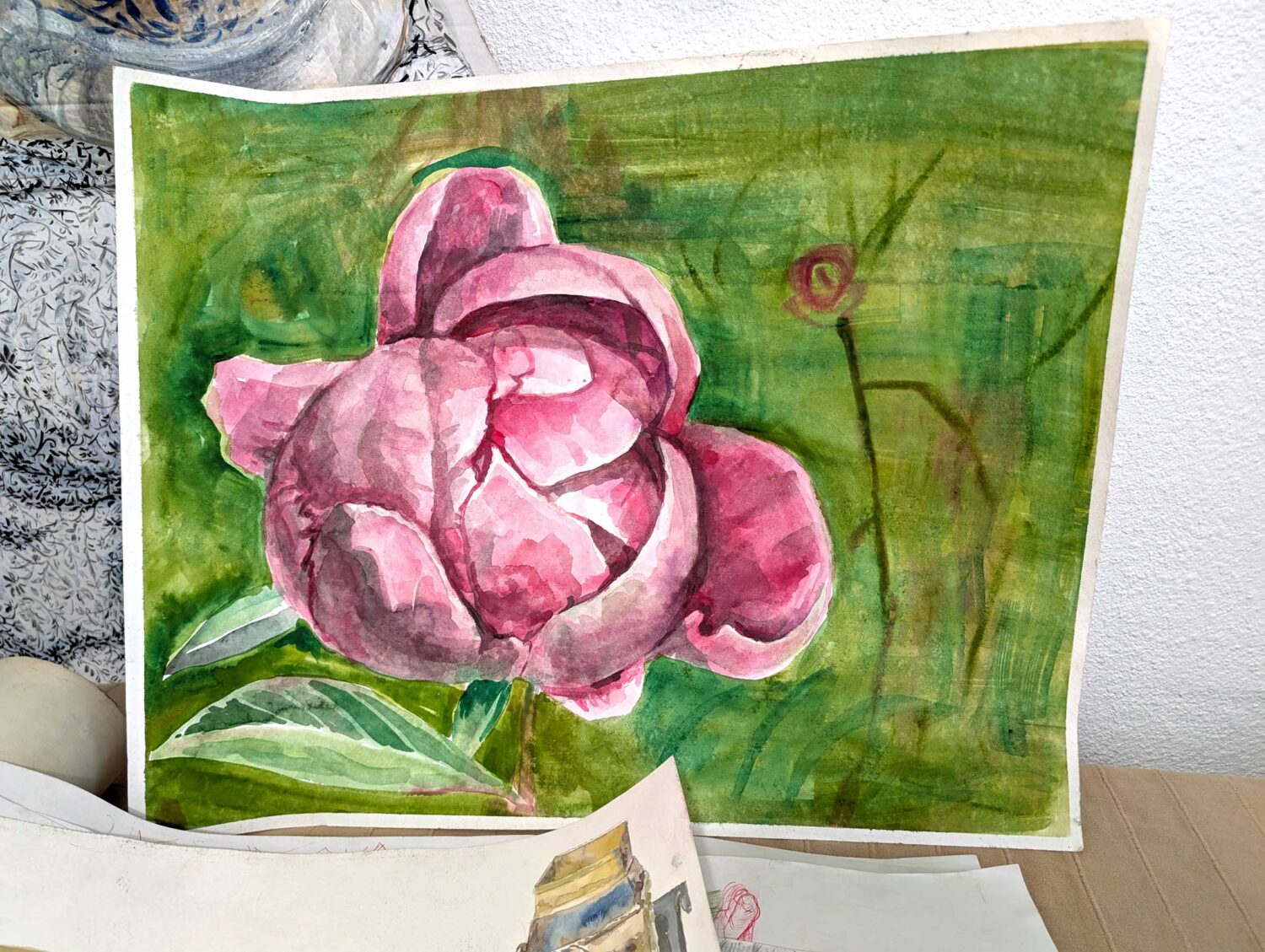 Bujor roz mare 3 Bujor roz mare 3