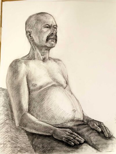 Portret cu maini