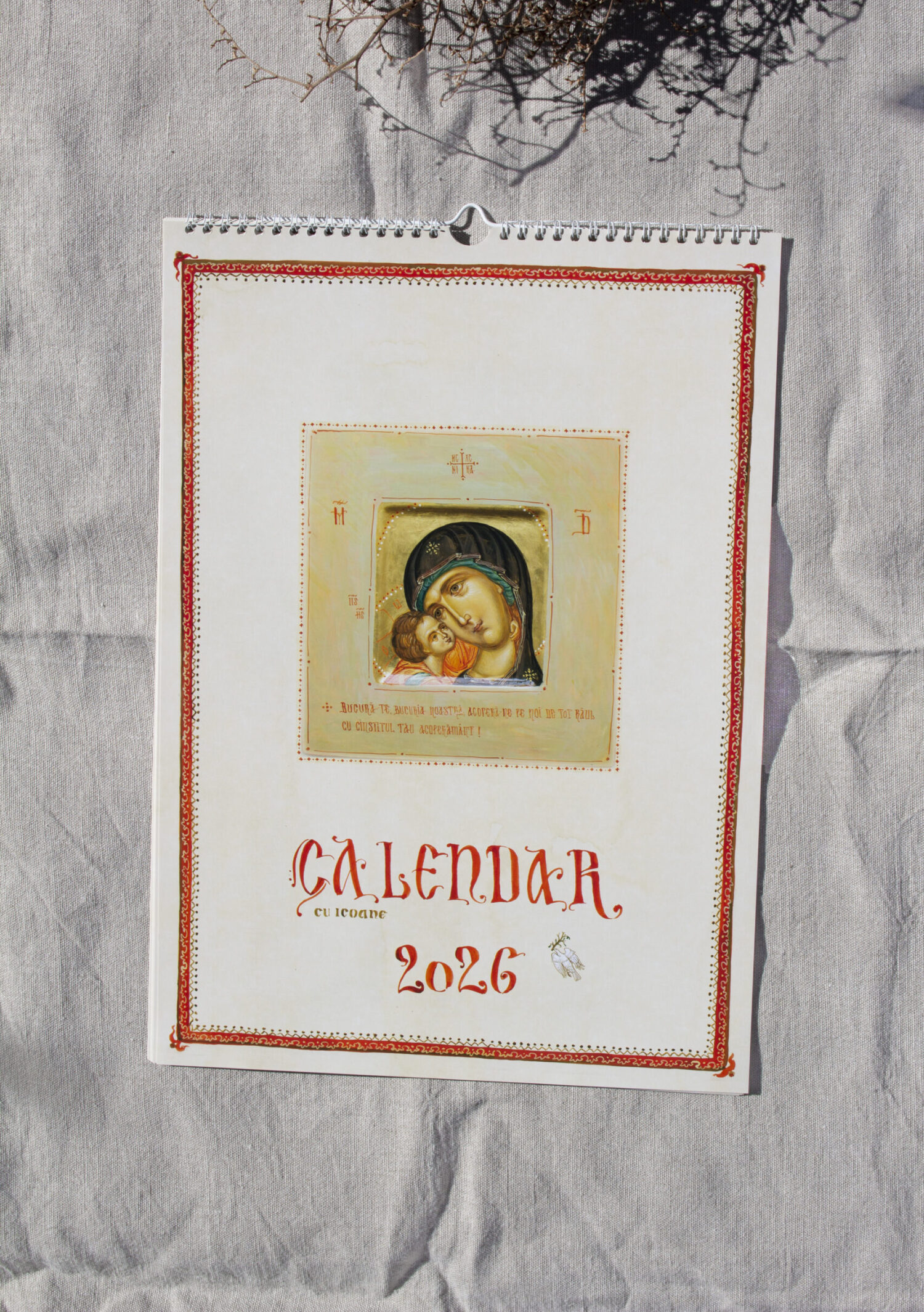 Calendar 2026 cu icoane Calendar 2026 cu icoane