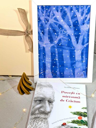 Set cadou tablou iarna 2