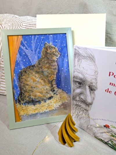 Set cadou tablou iarna verde1