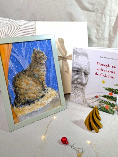 Set cadou tablou iarna verde2