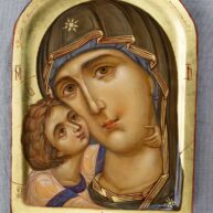 Icoana pictata maica domnului 8