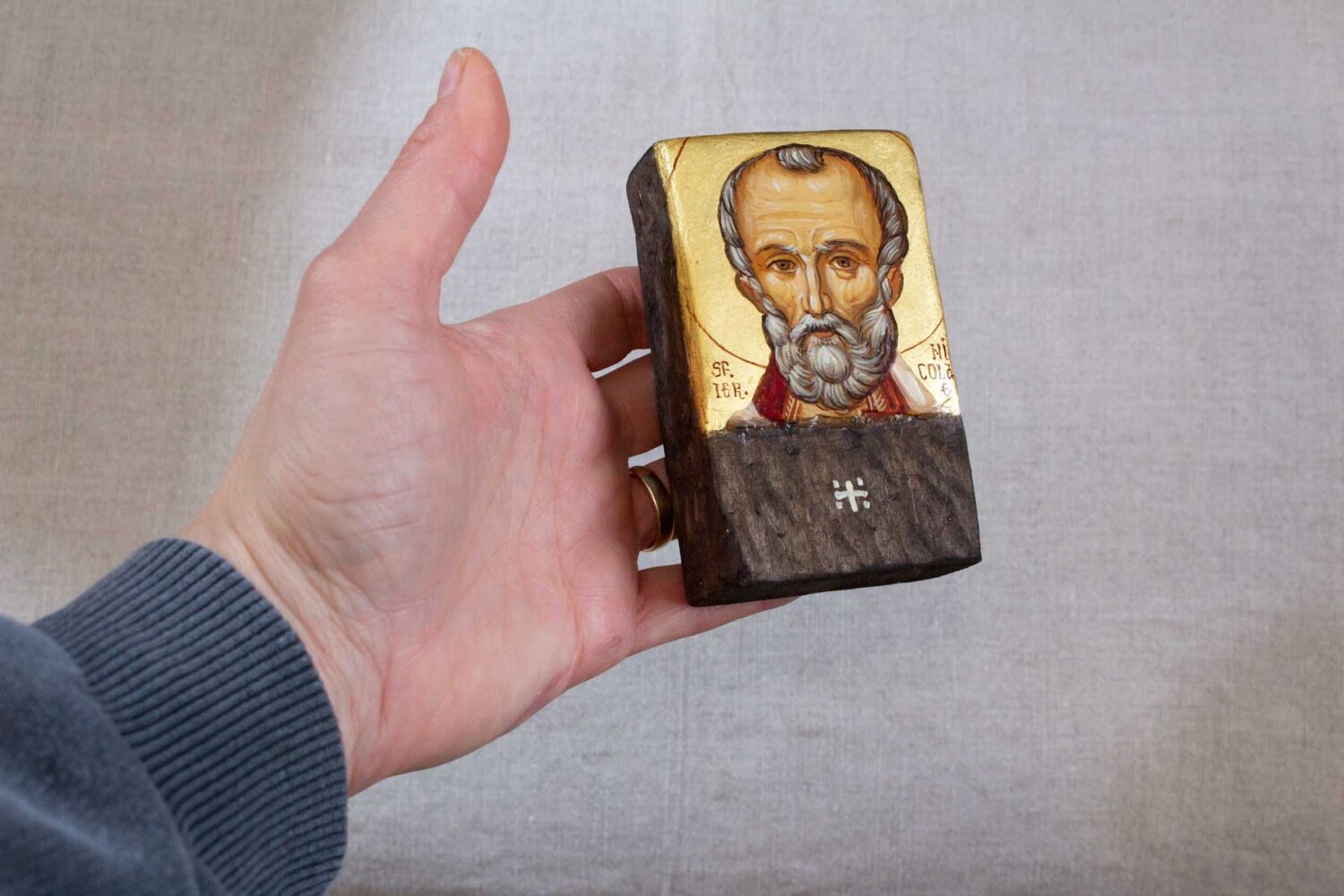 Sfantul nicolae icoana pictata2 Sfantul nicolae icoana pictata2