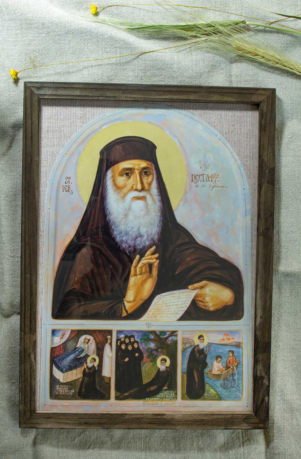 Icoana sfantul nectarie scene1 Icoana sfantul nectarie scene1